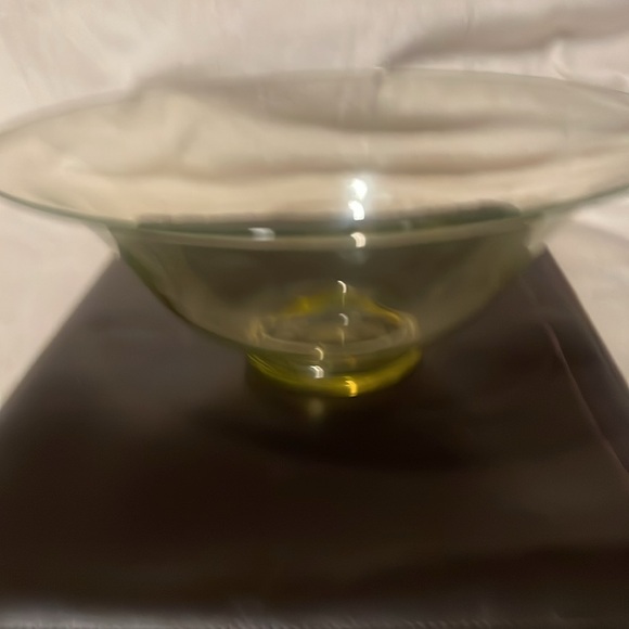 Tiffin Vasaline (uranium) Serving Bowl. 13 inches wide!! - Picture 4 of 5